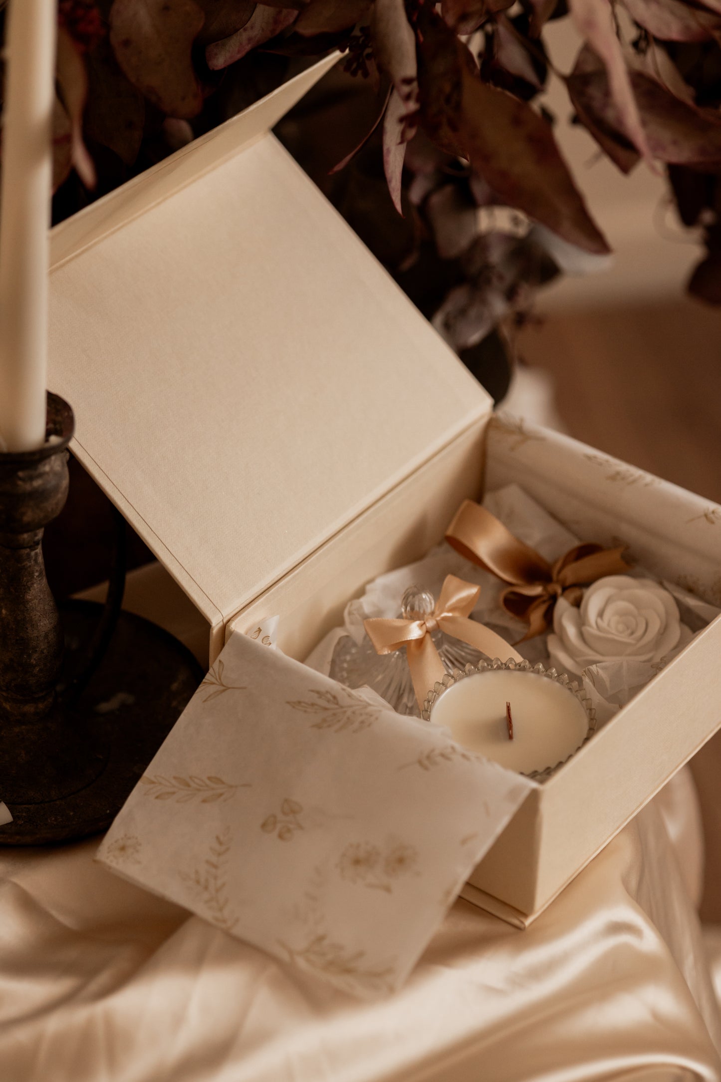 Coffret Vela & Flor Perfumada