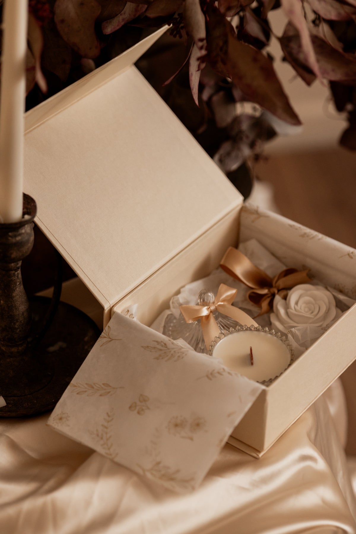 Coffret Vela & Flor Perfumada