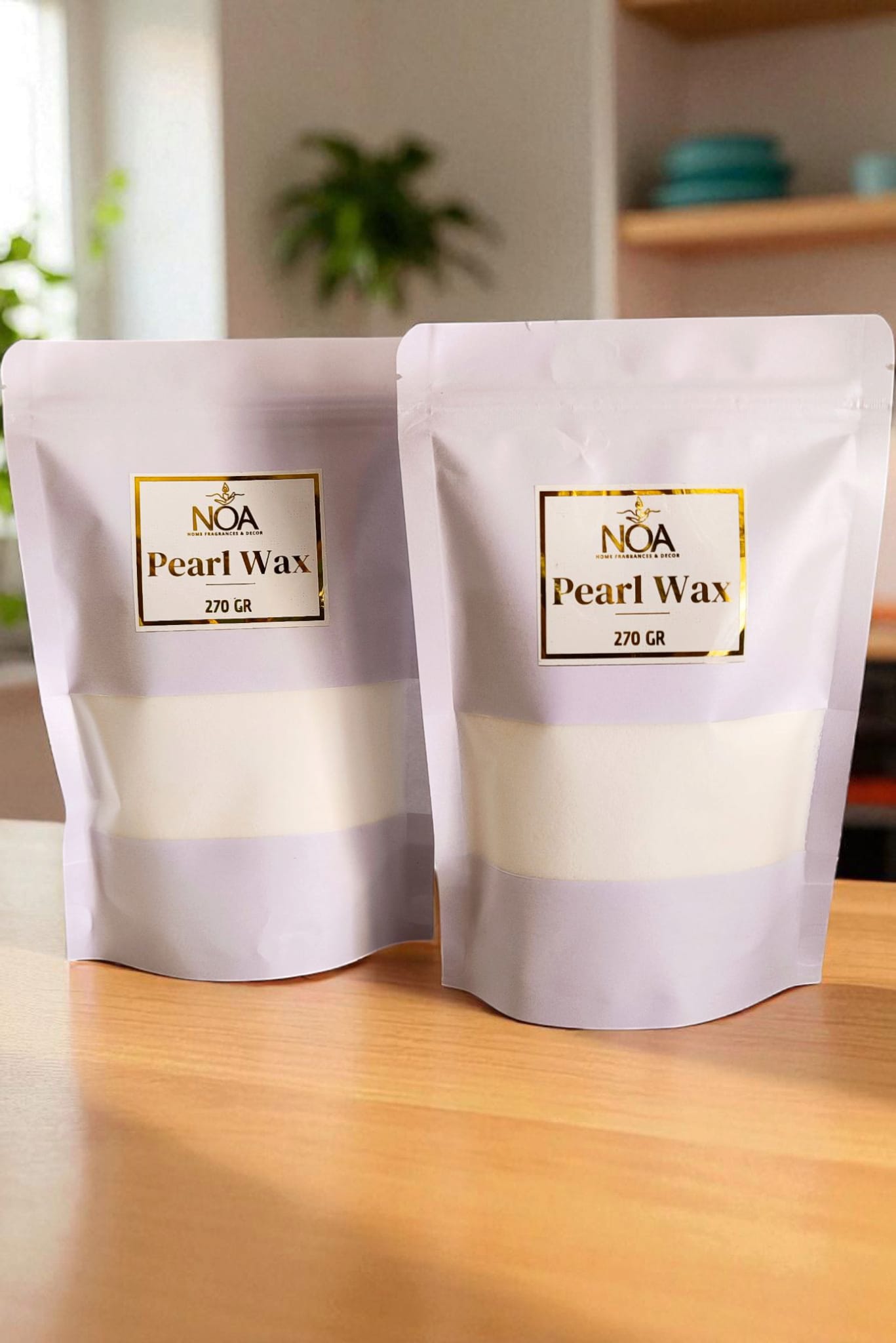 Cera vegetal em pérolas