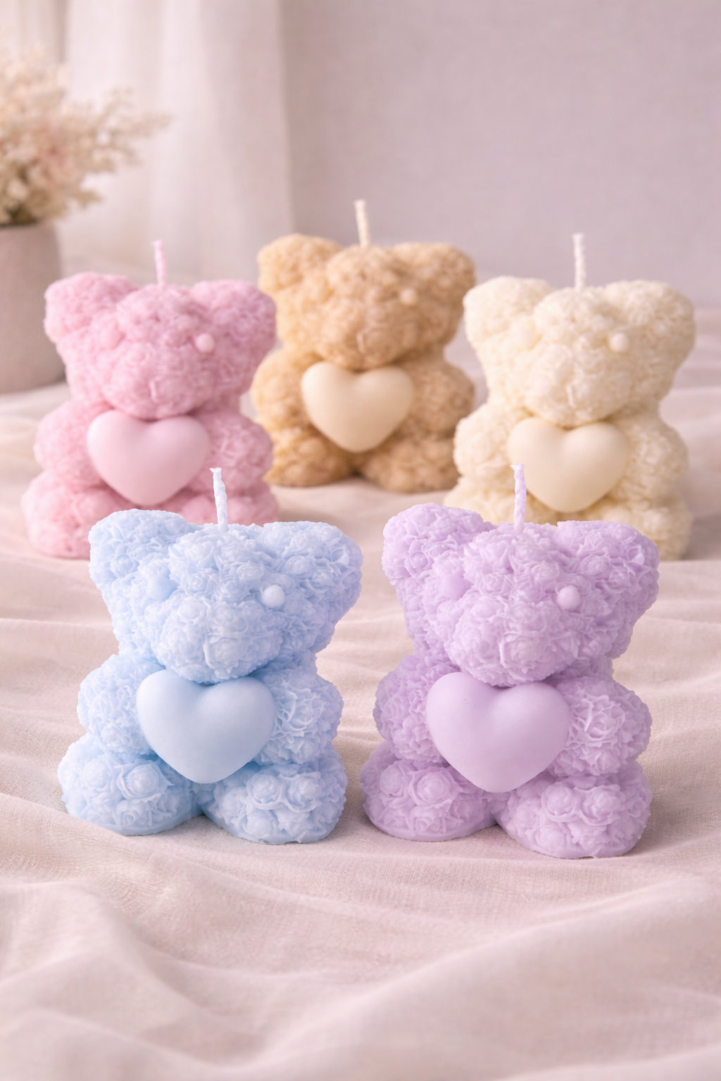Vela Ursinho com Coração