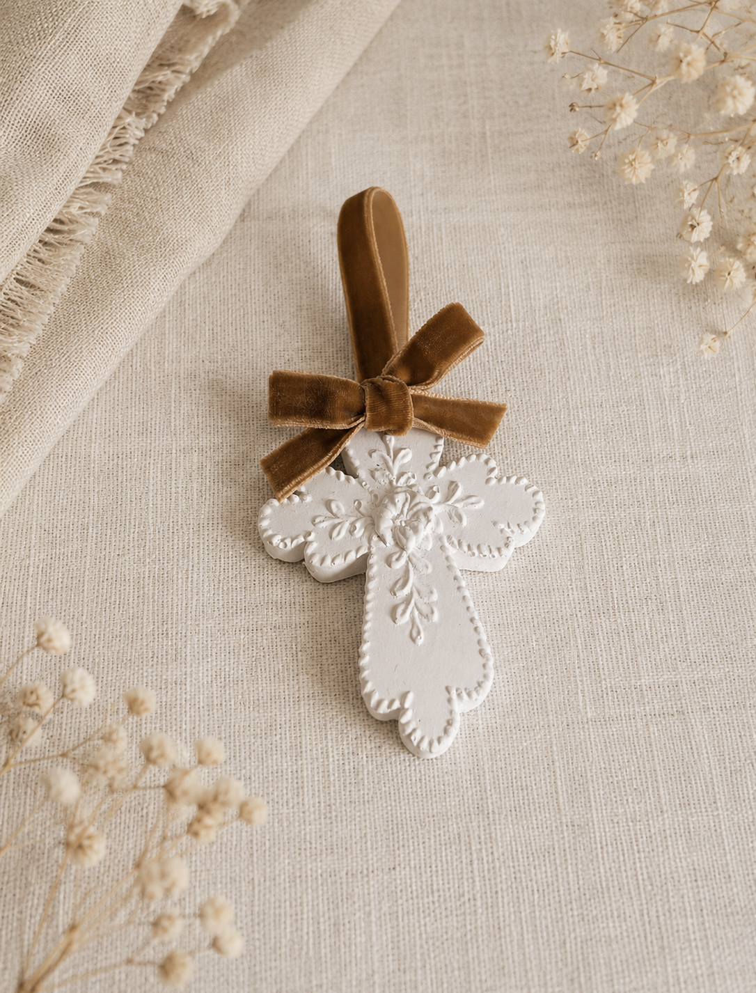 Cruz Perfumada em Gesso cerâmico - BESTSELLER