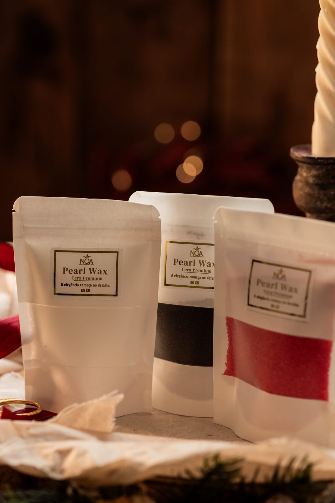 Coffret Árvore de Natal & cera pérola