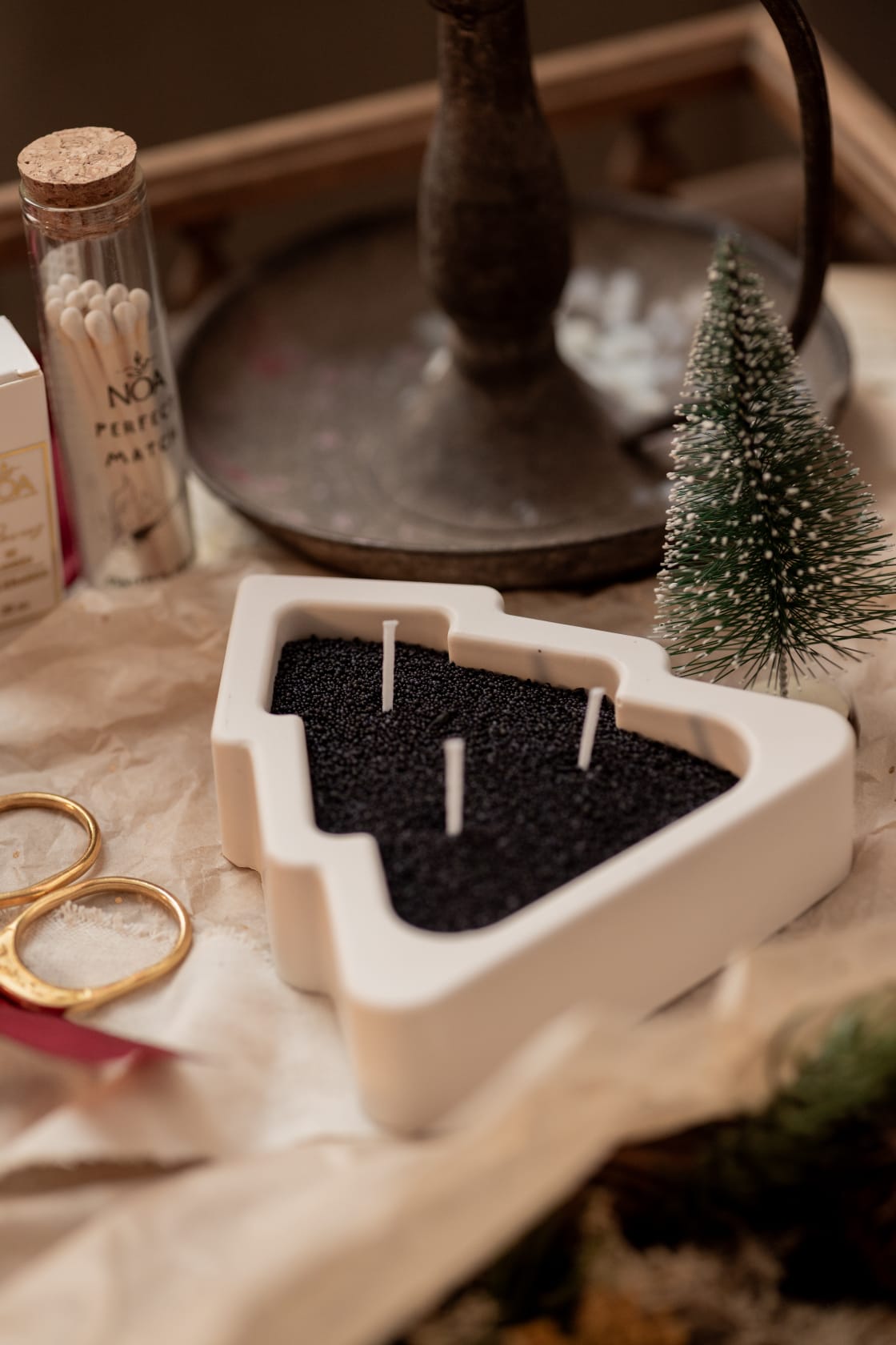 Coffret Árvore de Natal & cera pérola