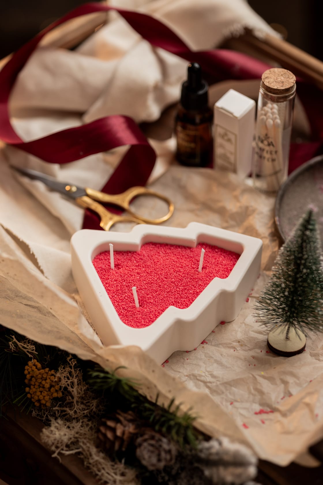 Coffret Árvore de Natal & cera pérola