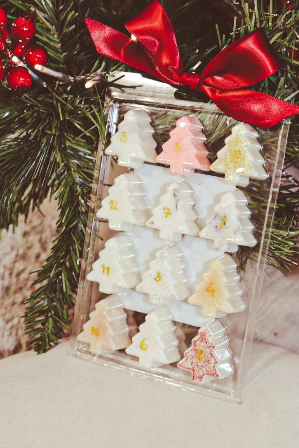 Coffret queimador de cera + wax melts 12 dias / 12 fragrâncias