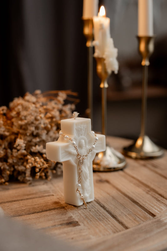 Cruz Perfumada com Mini Terço