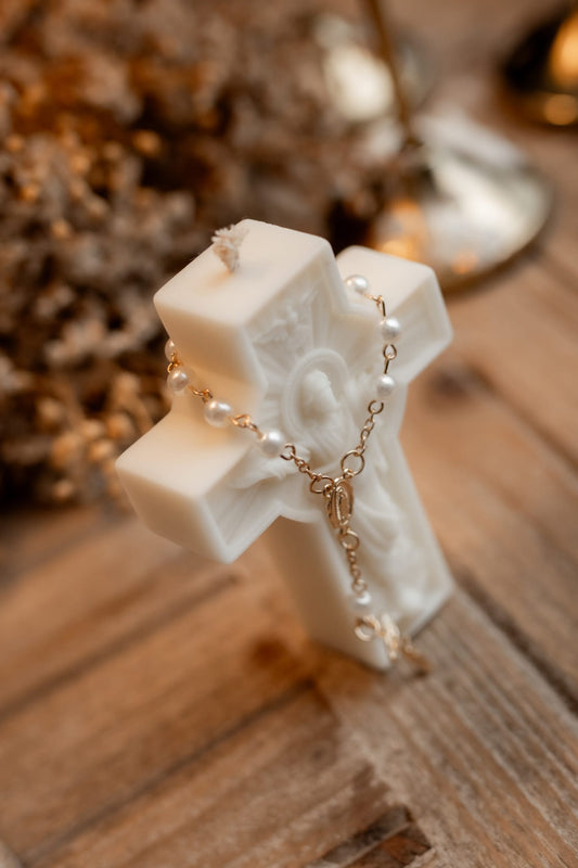 Cruz Perfumada com Mini Terço