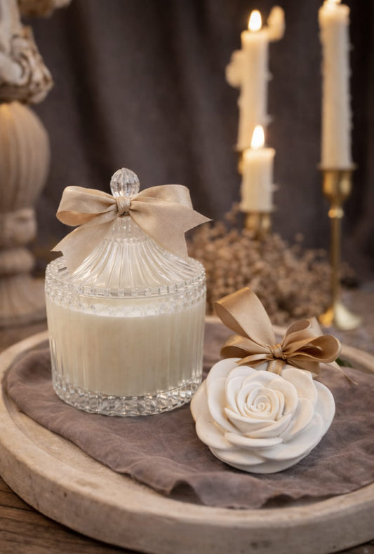 Coffret Vela & Flor Perfumada